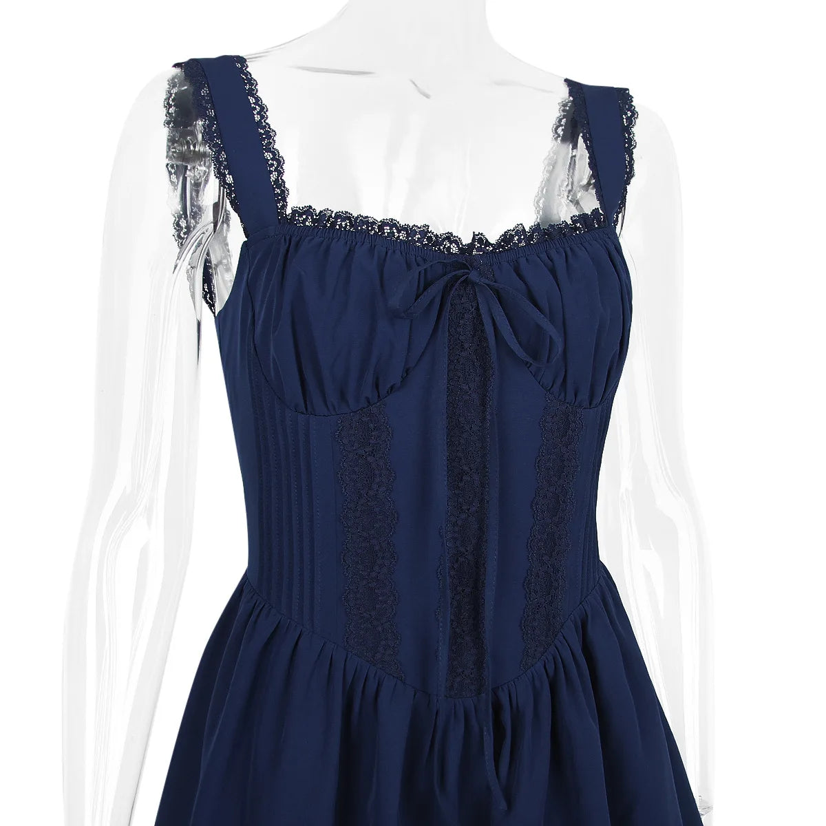 Elegant Spaghetti Strap Backless Mini Dress For Women