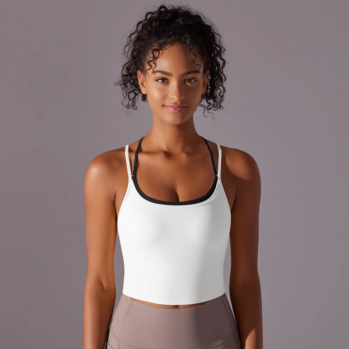 Women Solid Color Fitness Yoga Bra