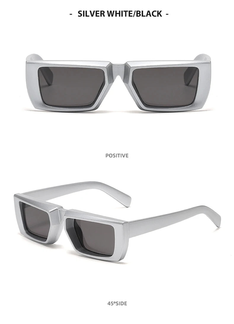 Vintage Rectangle Sunglasses Women