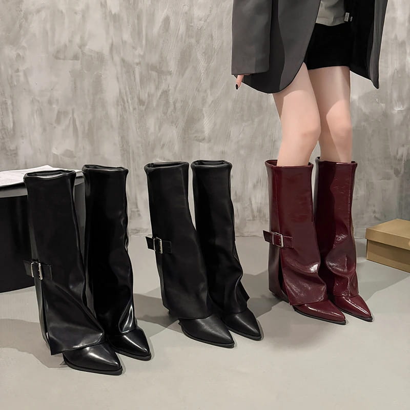 Retro Knee-high Boots