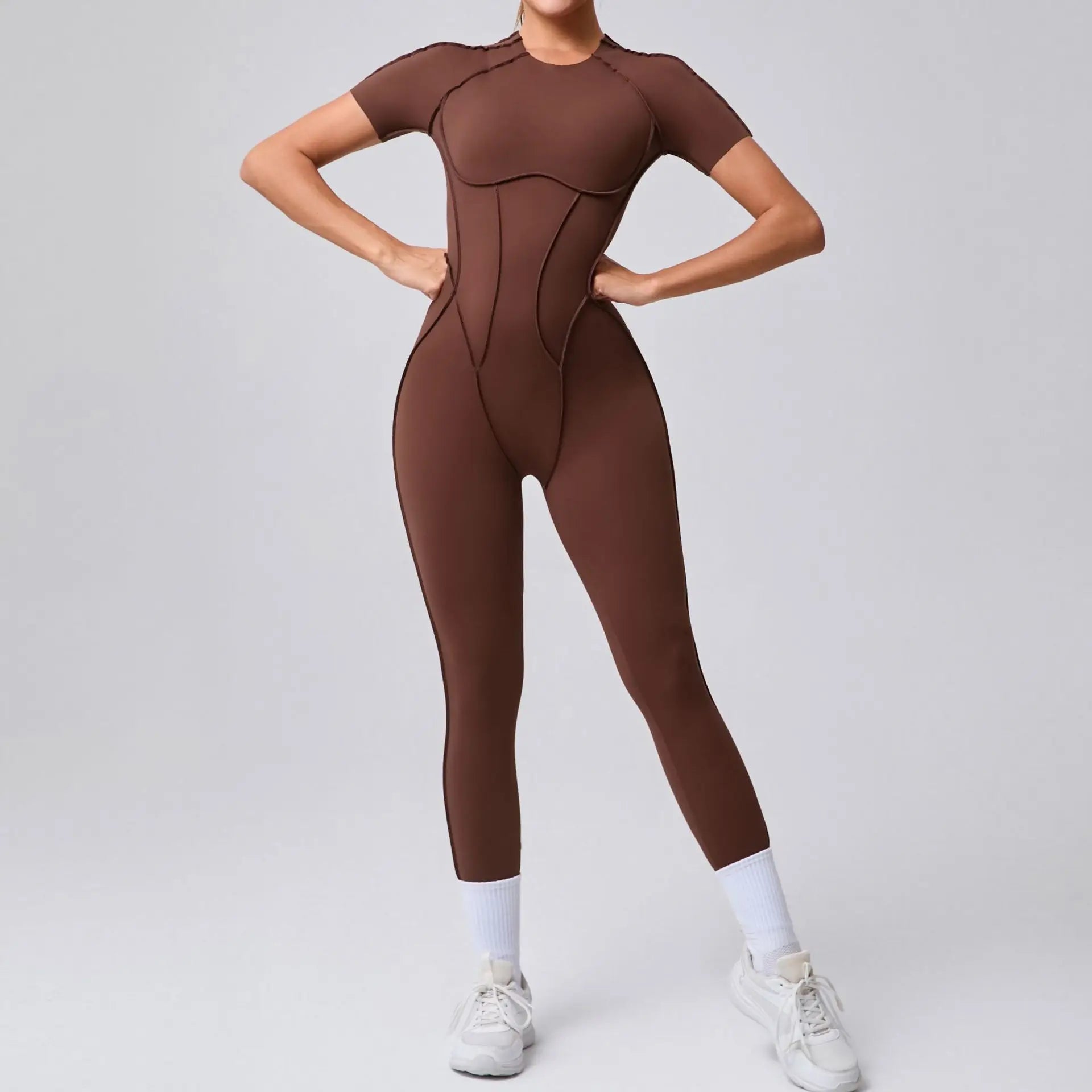 Women’s Sports Bodysuit Kit Yoga Fitness Jumpsuit