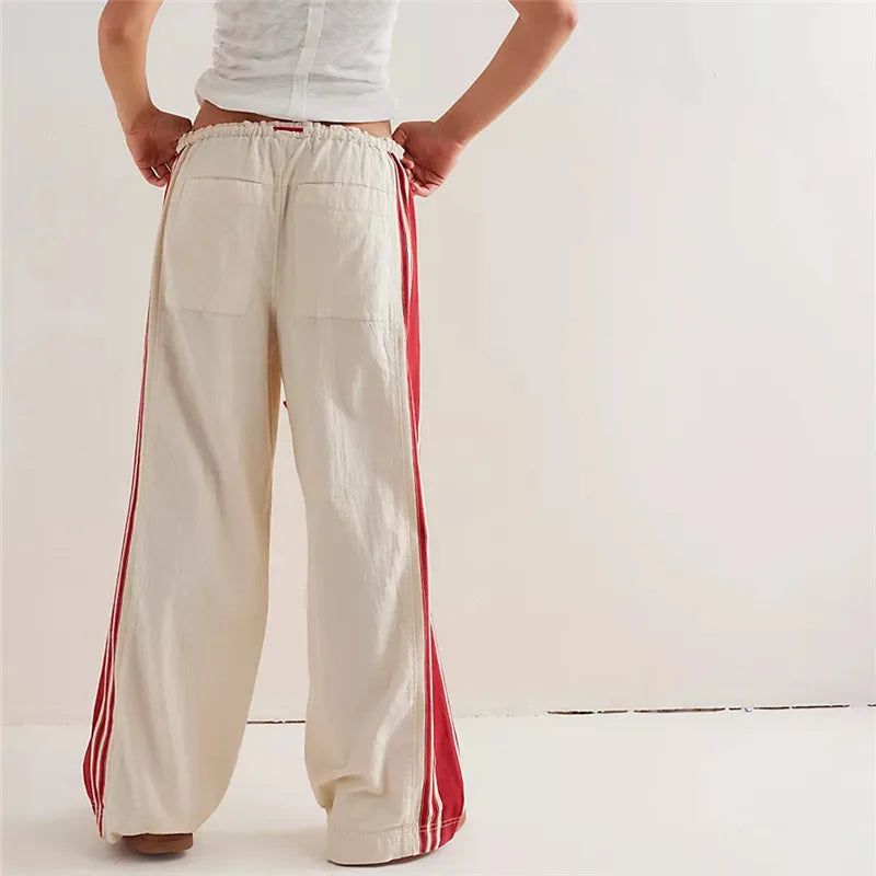 Vintage Women Side Striped Track Pants