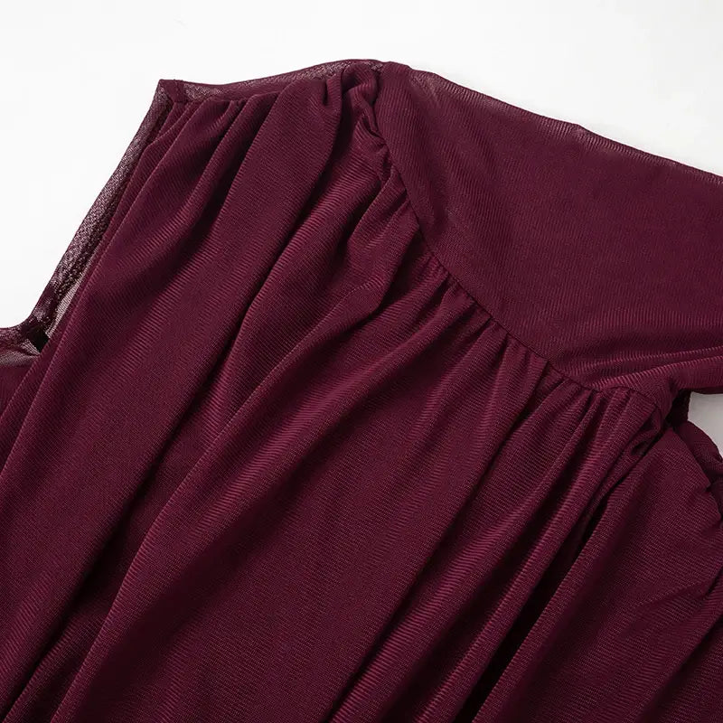 Chic Design Cross Neck Crop Top