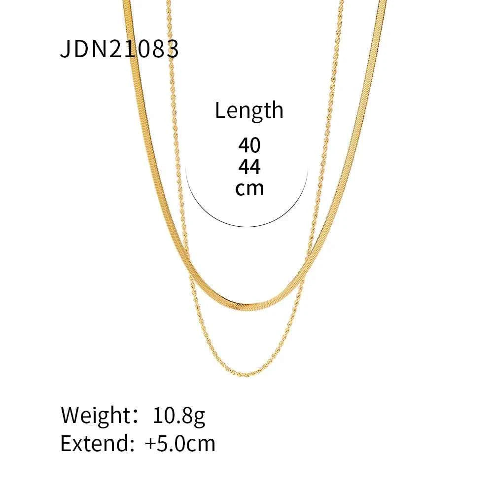 Heart Pendant Chain Necklace for Women Stainless Steel