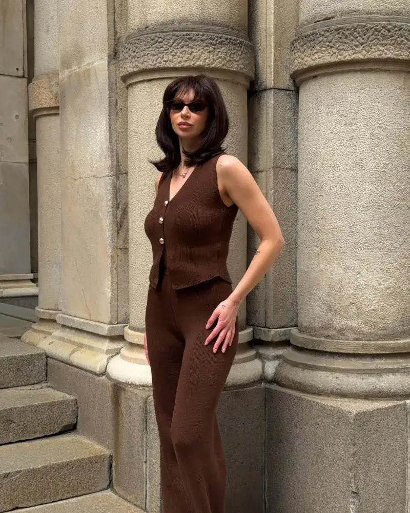 Knit Pant Sets Women