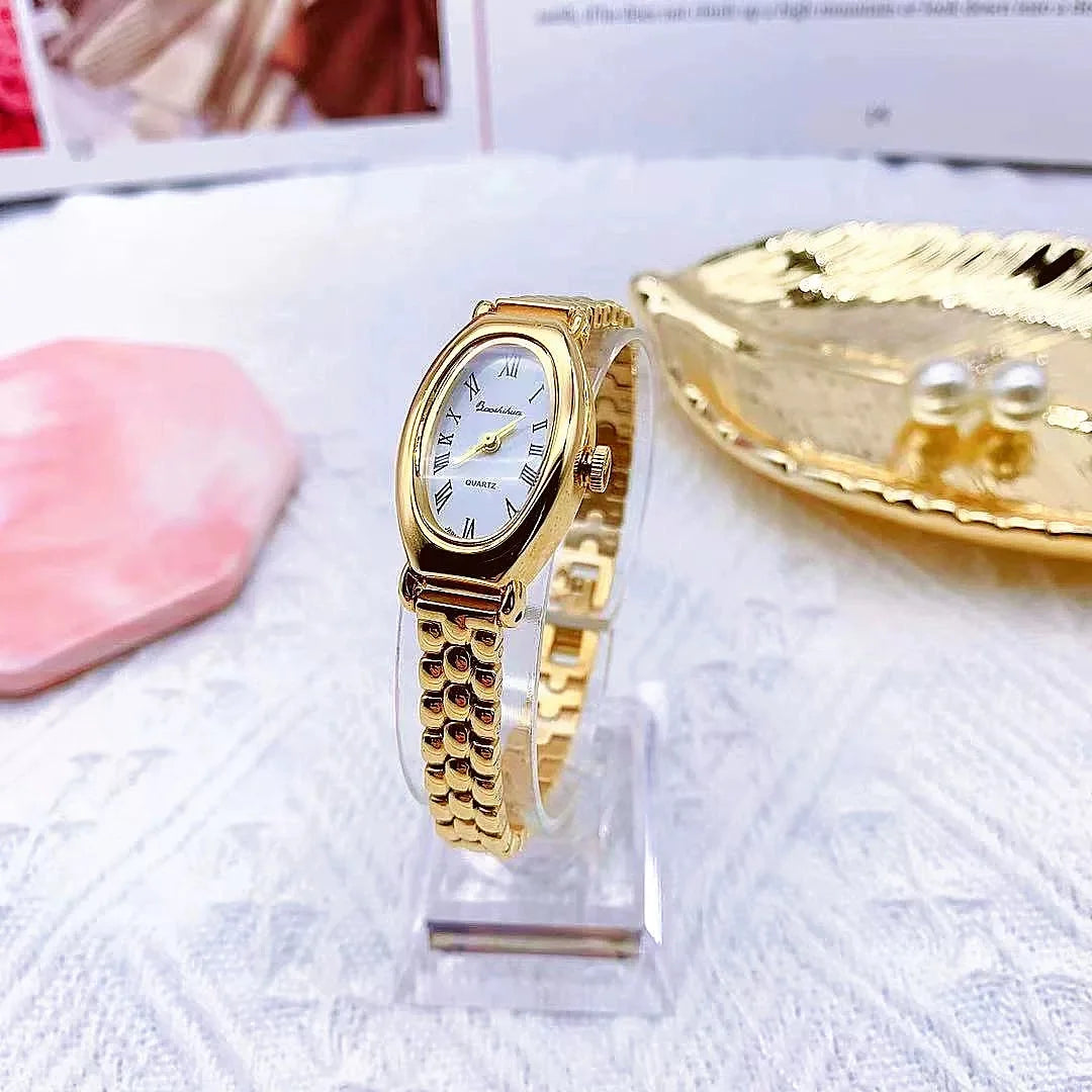 Women Quartz Watch Vintage Stainless Steel