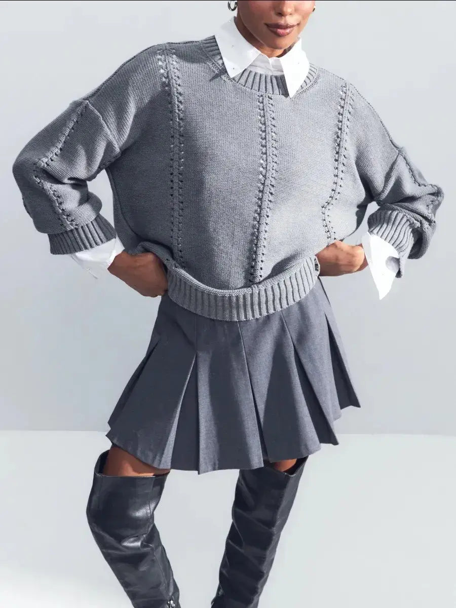 Casual Hollow Out Sweater Women