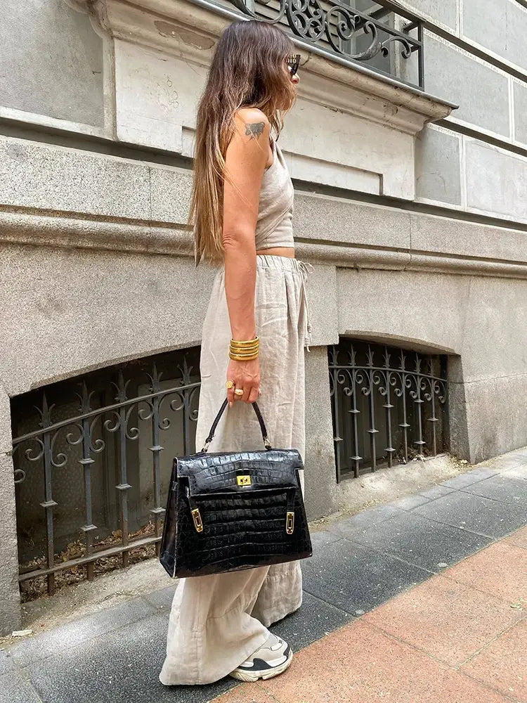 Women Linen Pants Set