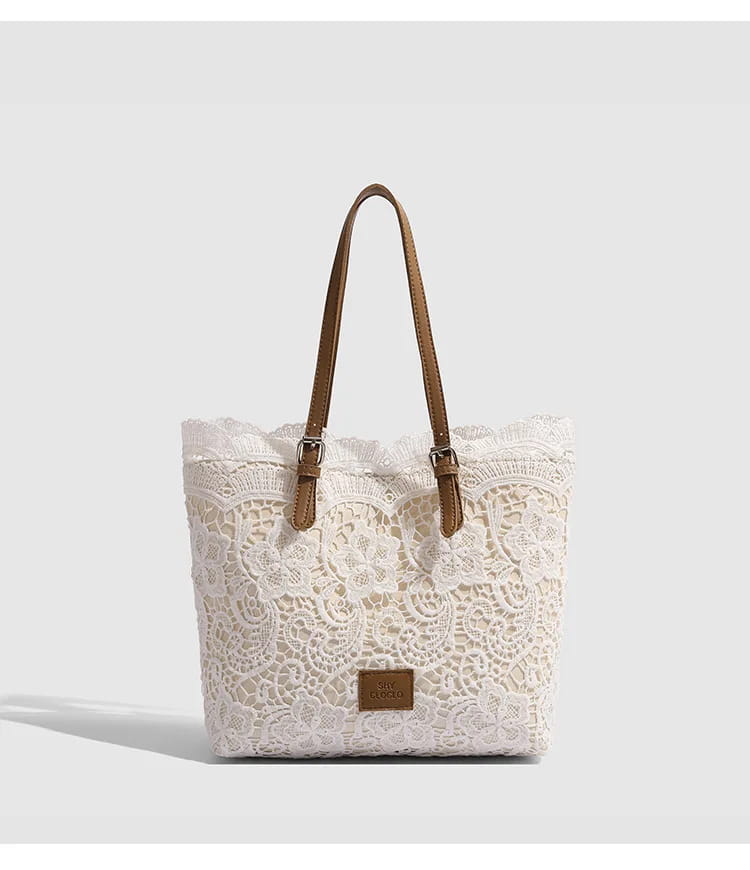French Lace Tote Women’s Large Capacity Commuter Bag