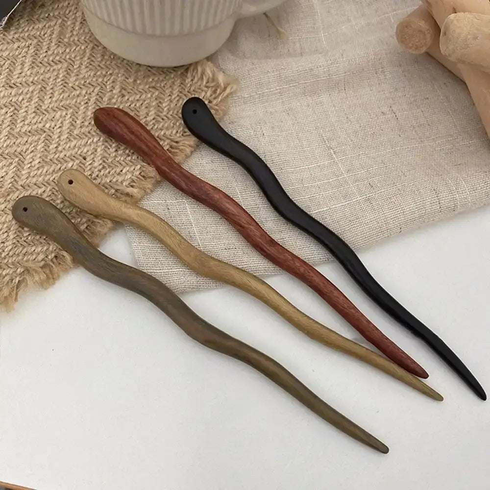 Elegant Wood Hair Stick for Women Hairpins