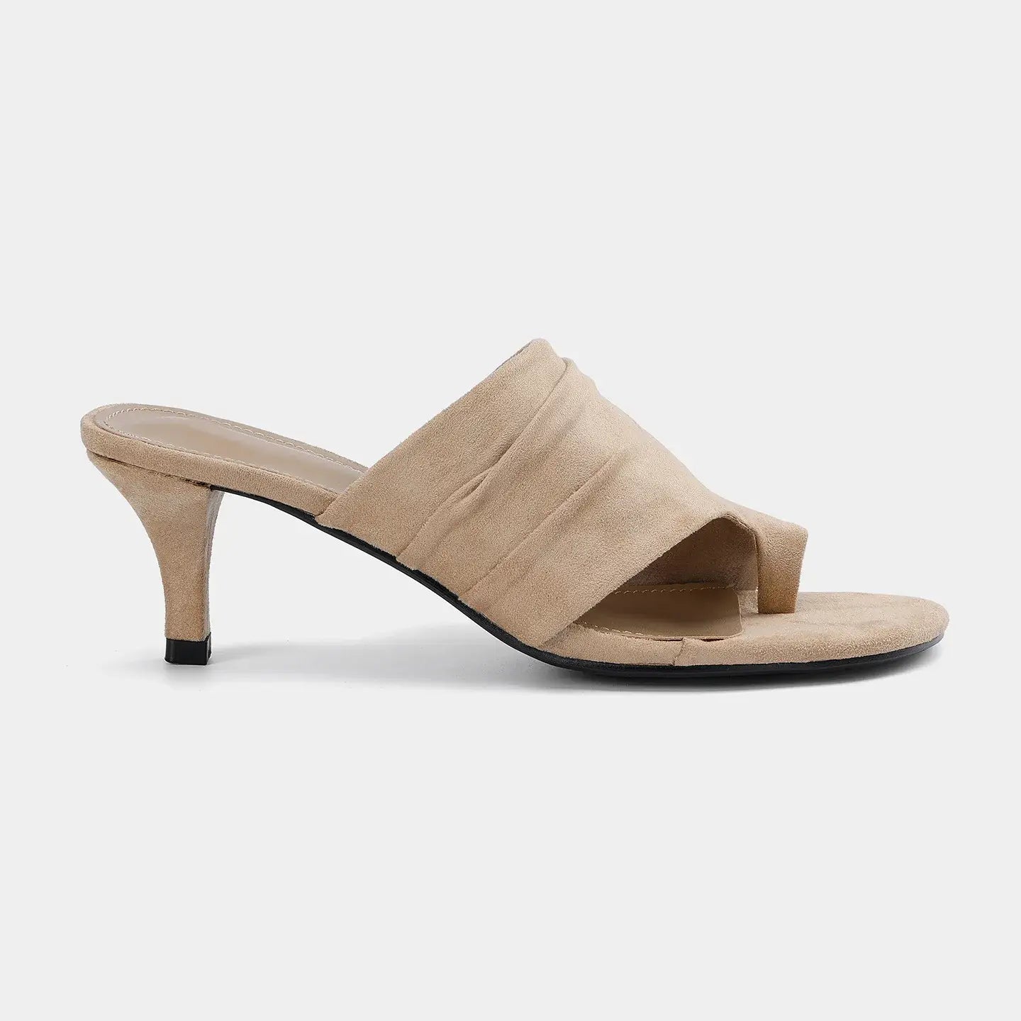 Brand Clip Toe Soft Suede High Heels Women Shoes