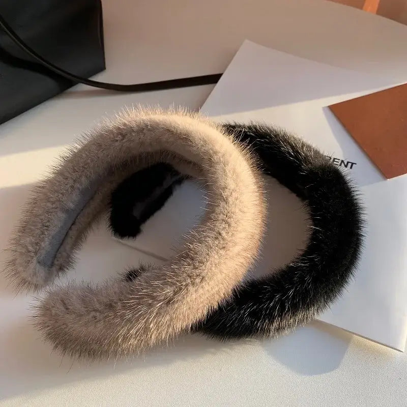 100% Real Mink Fur Headbands