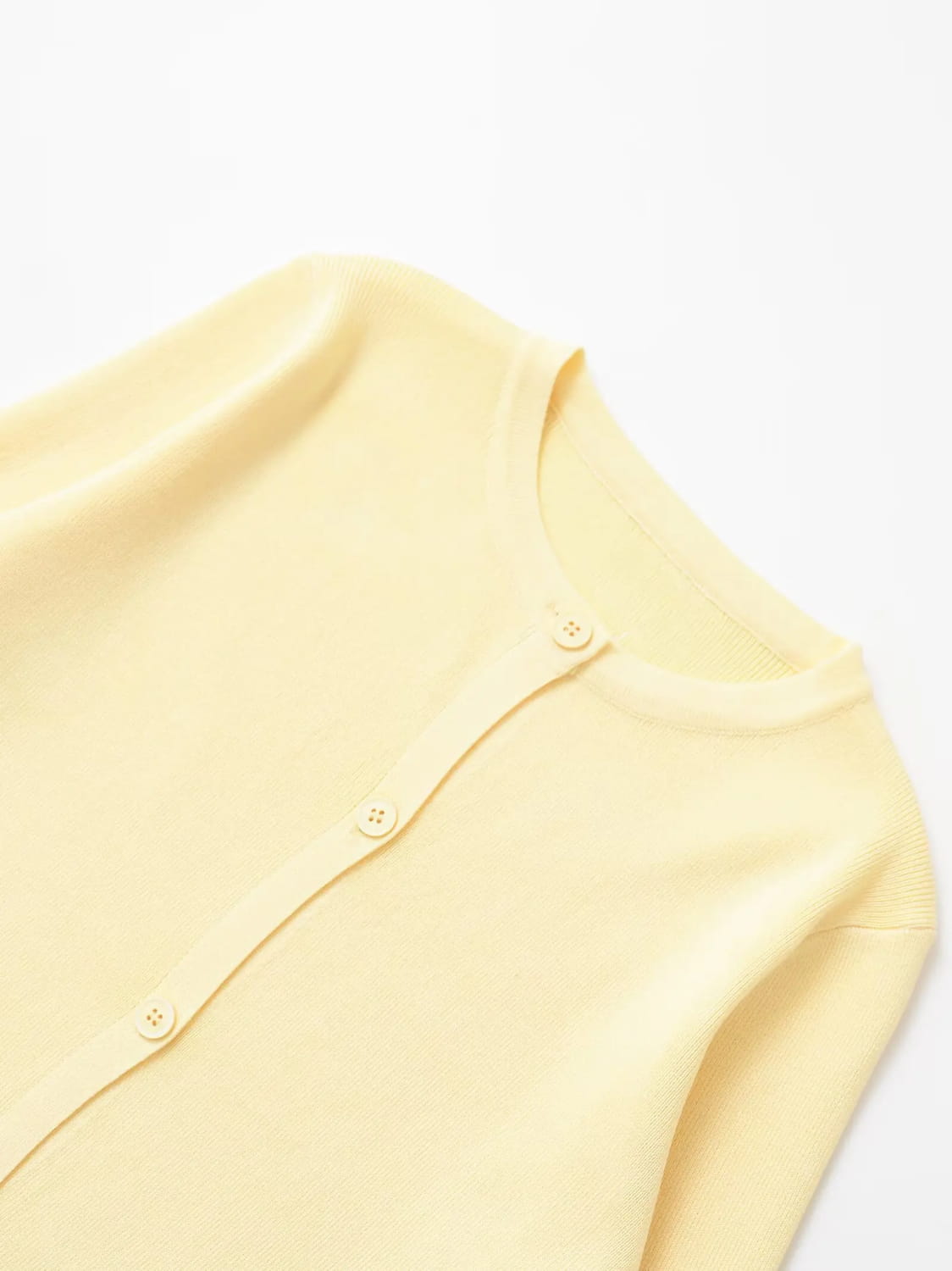 Women’s Long Sleeve Round Neck Flat Needle Knitted Jacket