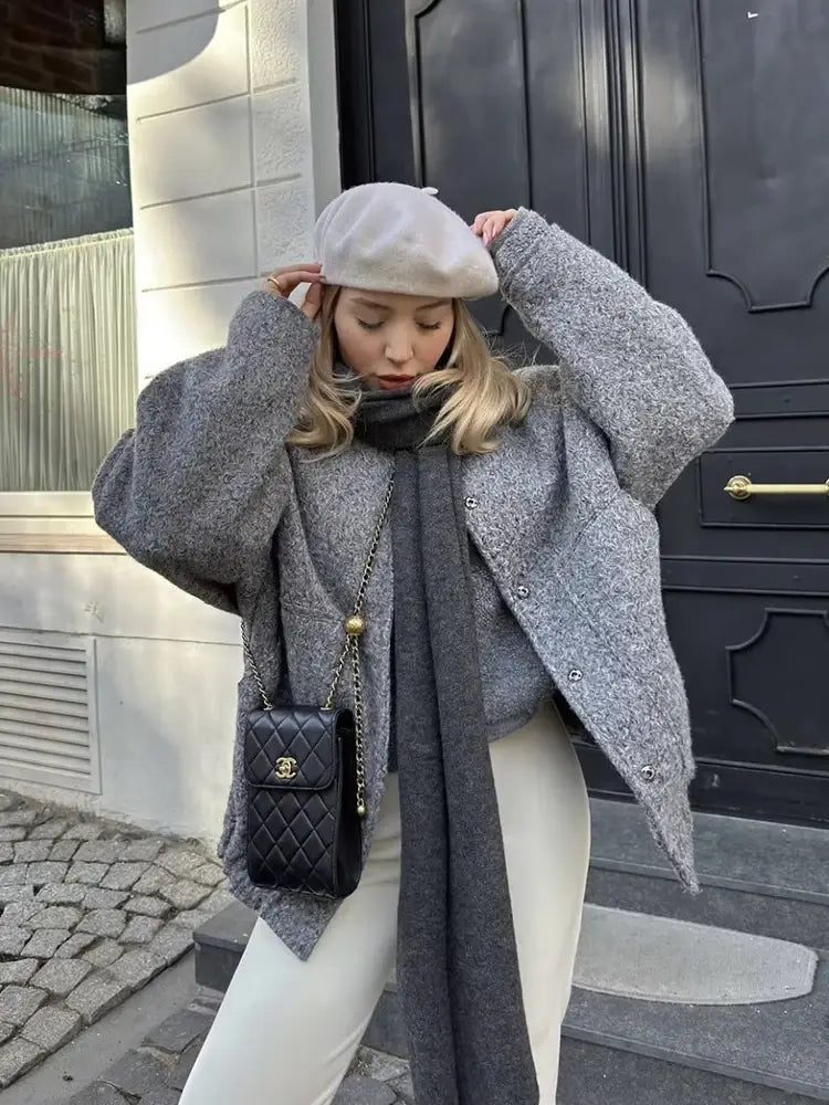 Loose Women Vintage Black Tweed Jacket