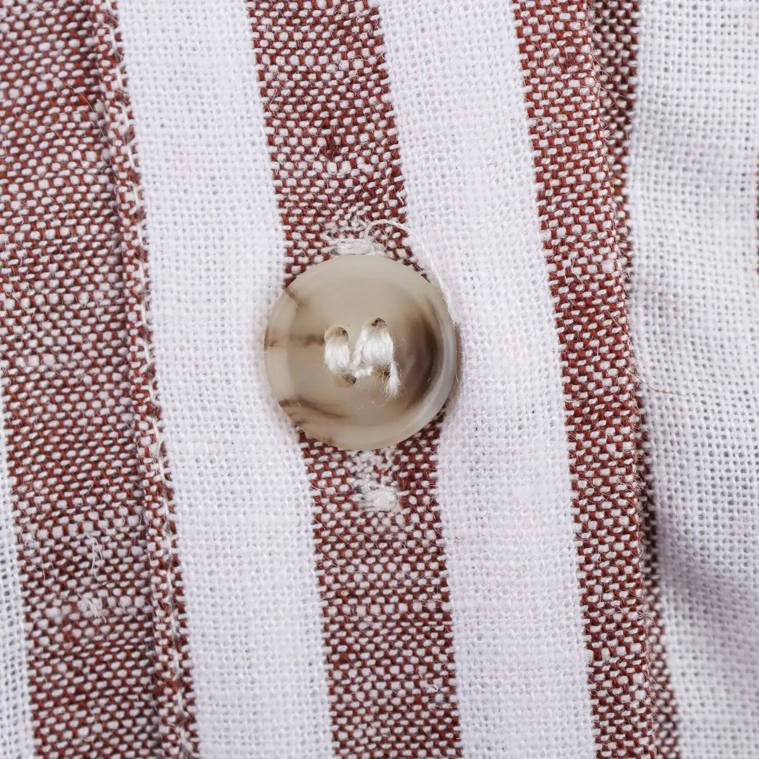 Women’s Shirt With a Collar and Wide Sleeves Simple Stripes Single Breasted