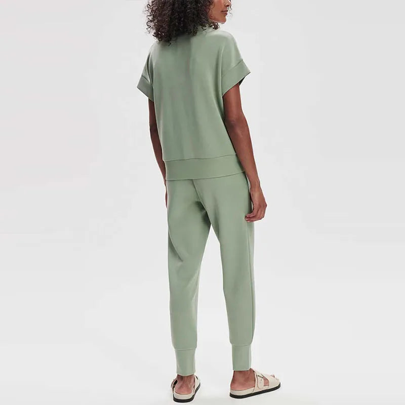 Casual Suit High Waist Set