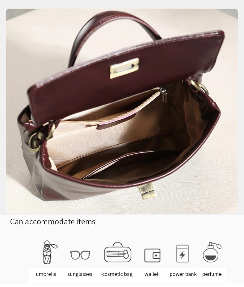 Women Cowhide Genuine Leather Tote Bag