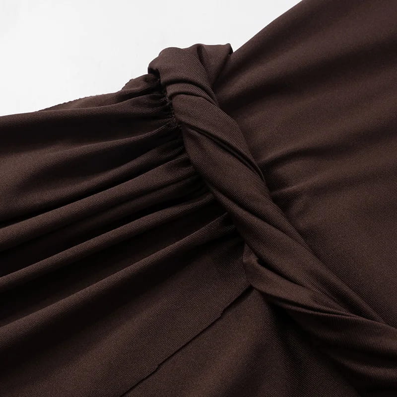 Off-shoulder Pleated Maxi Dress Women’s