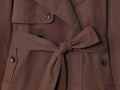 Women Fashion Windbreaker - V-Neck, Long Sleeve with Belt