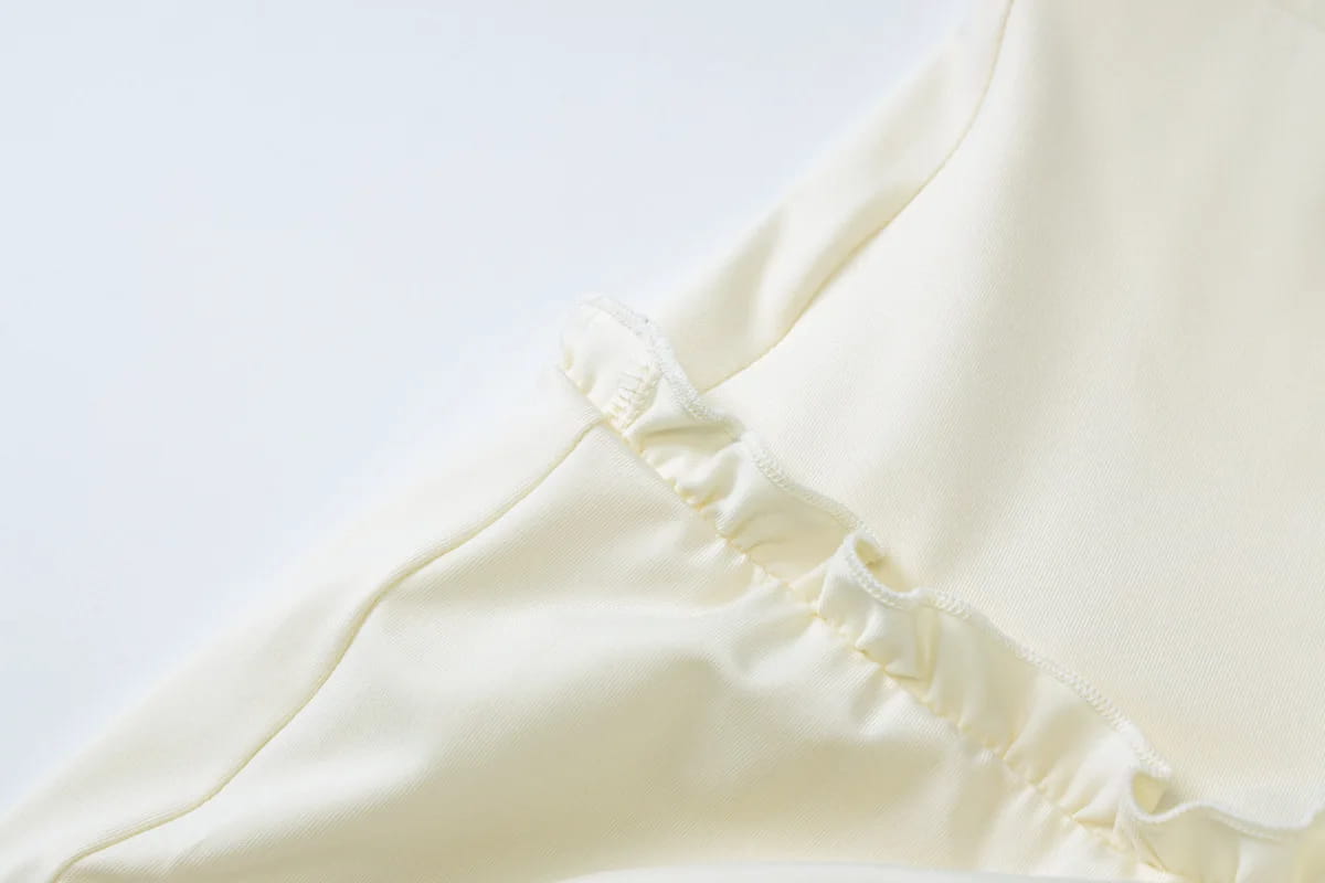 Elegant Two Piece Sets Sleeveless Frill Halter Twist Top Dress