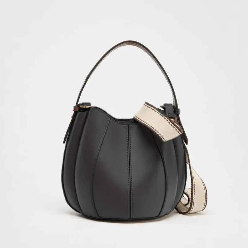 Bucket Bag Shoulder Handbags Wallet with Removable Pocket
