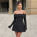 Button Backless Bodycon Short A-line Dress Women - Norellé
