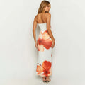 Women's Flower Printed Tubeless Dress Casual - Norellé