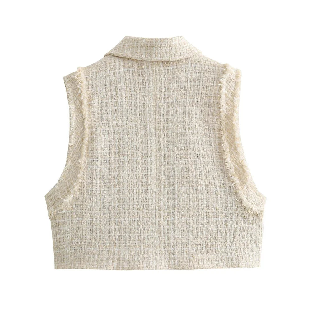 Women's Casual and Western Style Short Sleeveless Tank Top