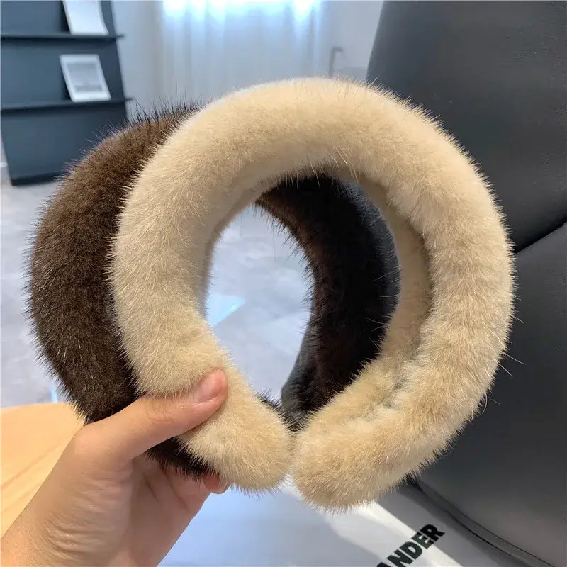 100% Real Mink Fur Headbands