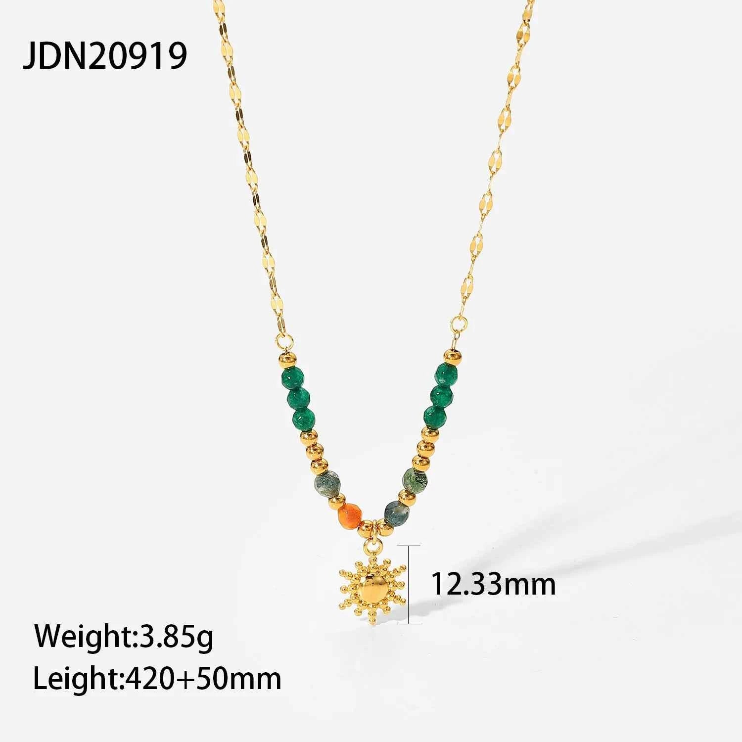 Heart Pendant Chain Necklace for Women Stainless Steel