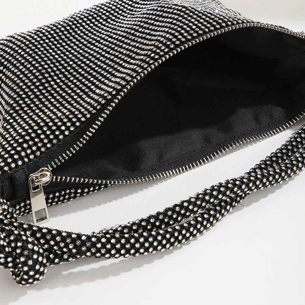 Women Shiny Rhinestone Dinner Bag