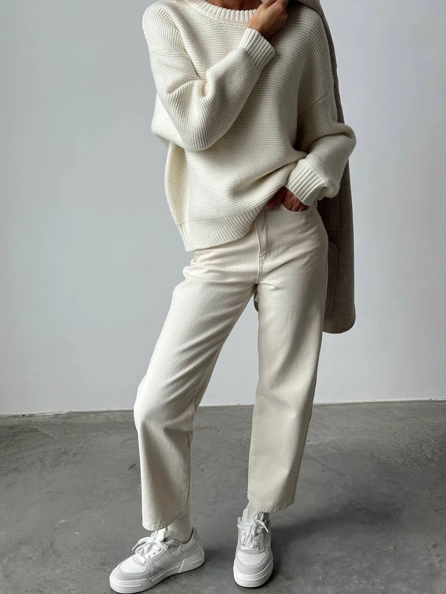 Knitted Round Neck Sweater