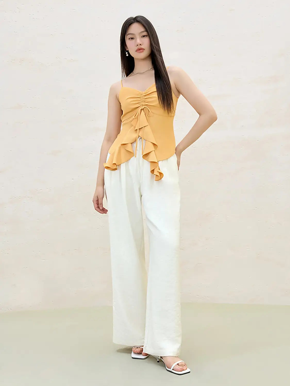Plus Size Loose Lazy Pleated Floor-length Pants Women