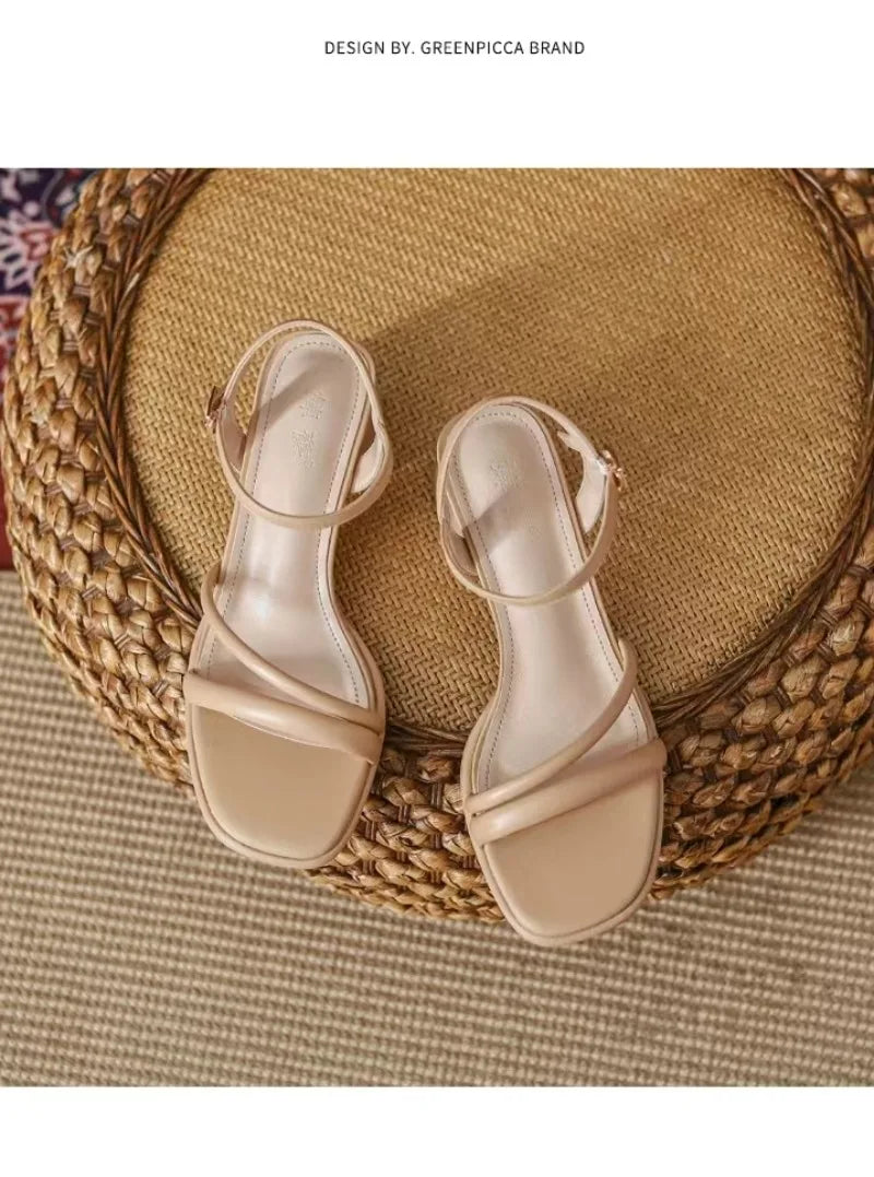 Women’s Shoes Open Toe Thick Heel Sandals