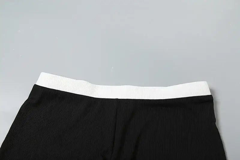 Women’s Shorts Sleeveless Cardigan Tank Top Slim Set