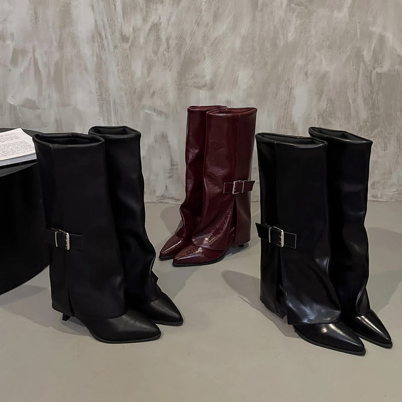 Retro Knee-high Boots