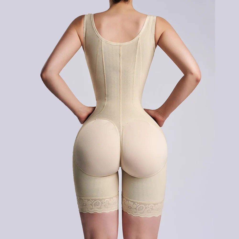 Hourglass Shapewear Mid-leg Adjustable Hook and Eye Bodysuit