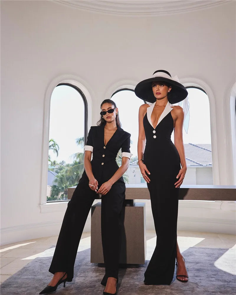 Halter Backless Maxi Dress For Women