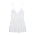 Women Summer High Street Sleeveless Solid Dress - Norellé