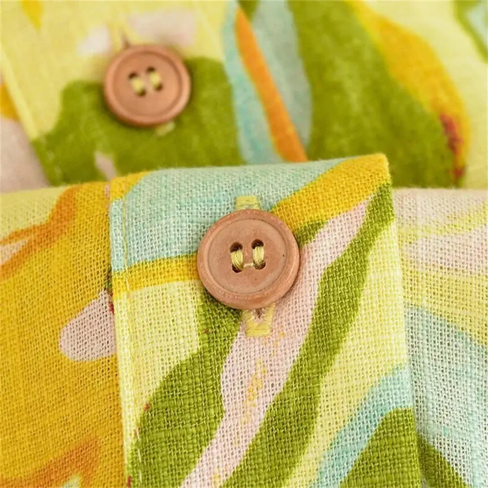 Women’s Strap Fashion Printed Short Top High Waist Long Half Skirt Set