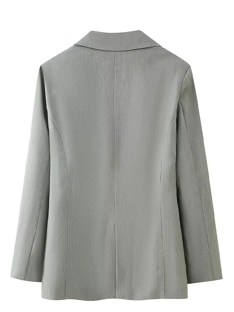 Women’s Blazer Spring Summer Belt Lapel Coat for Women