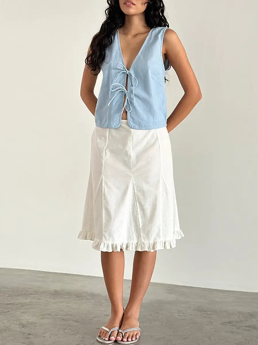 Retro Strappy Tank Top Women