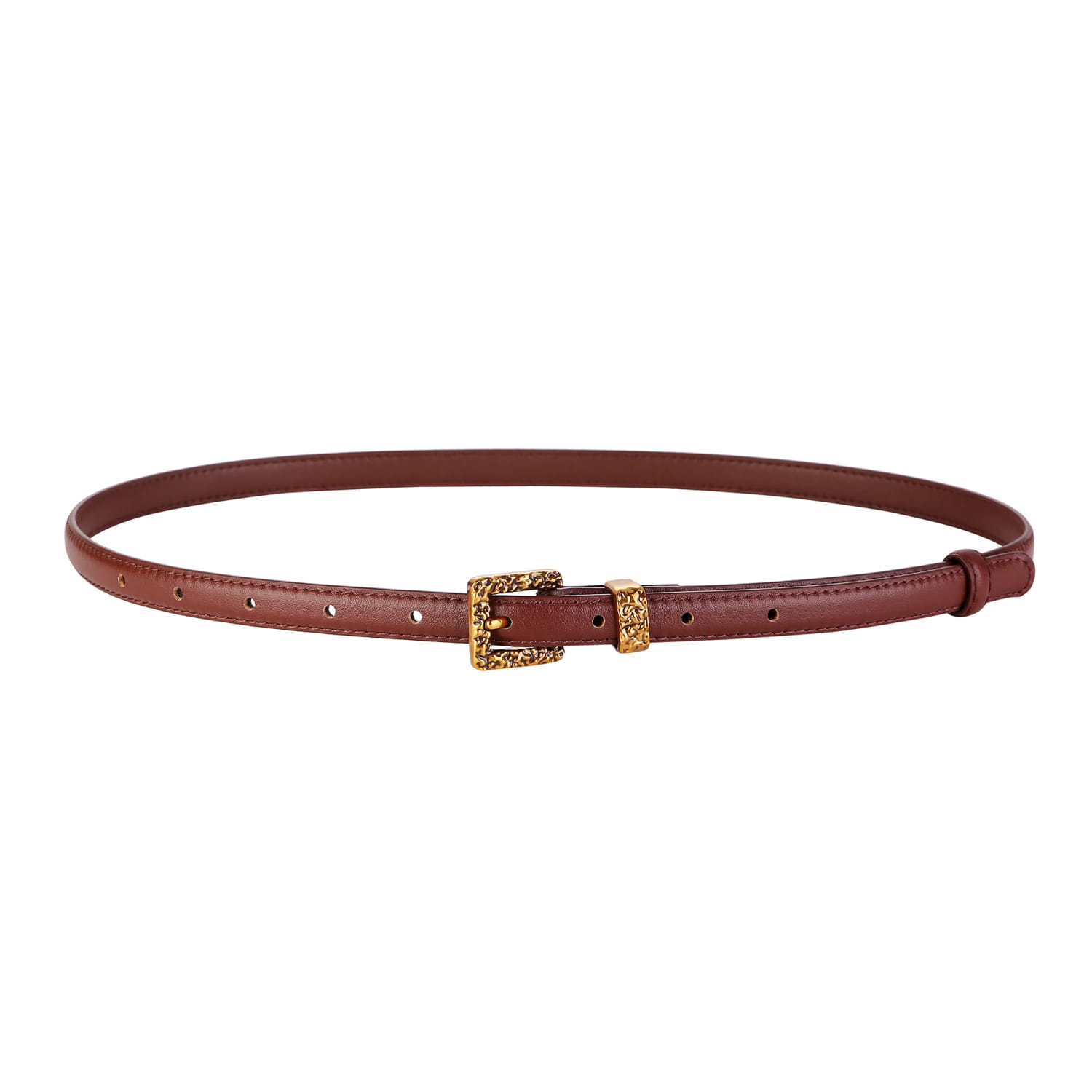 Retro Gold Women Belt Genuine Leather