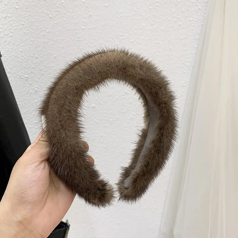 100% Real Mink Fur Headbands