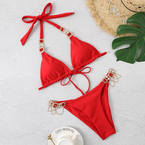 Women's Swimsuit With Rhinestones - Norellé