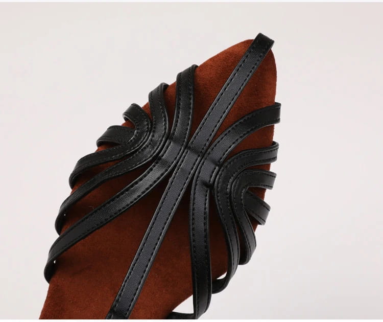 Knitted Low Heeled Roman Shoes For Women