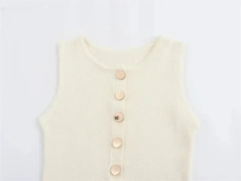 Knit Ribbed Cardigan Maxi Dress