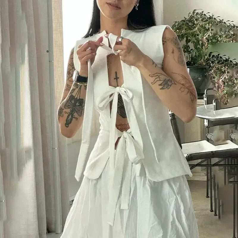 Hollow Bandage Vest Top
