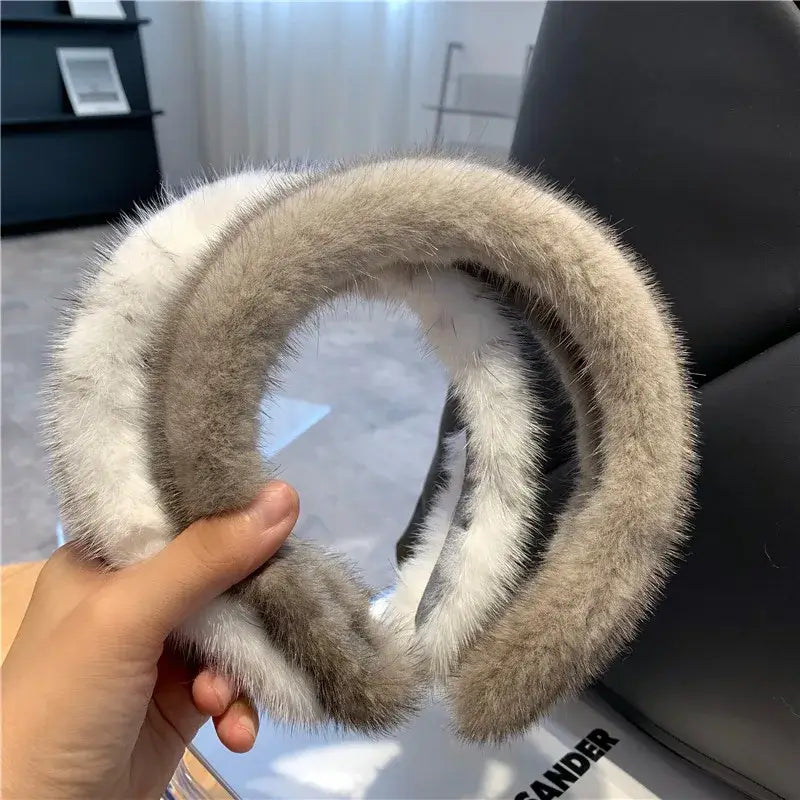 100% Real Mink Fur Headbands