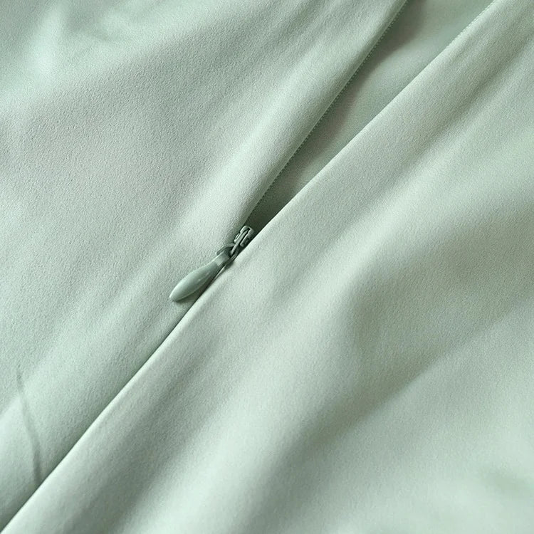 Satin 2 Piece Set Women Summer Beach Vacation Outfit